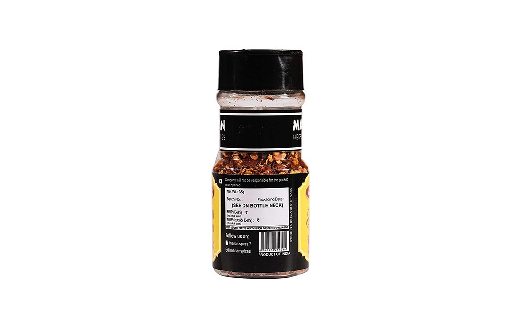 Manan Chilli Flakes    Plastic Bottle  35 grams